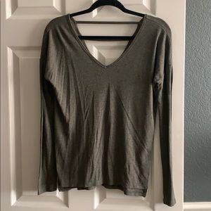 Olive green along sleeve